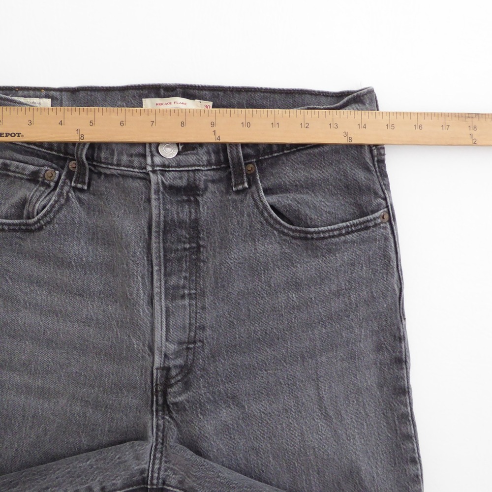 Levi's Gray Flare Jeans - Picture 4 of 10